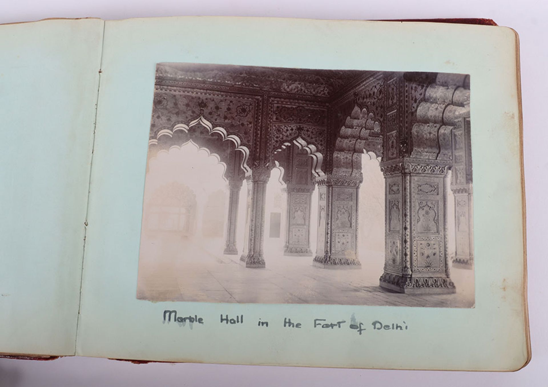 Photograph Album with images of ther Delhi Durbar, troops lining streets, Elephants, sacred cows bel - Image 15 of 48