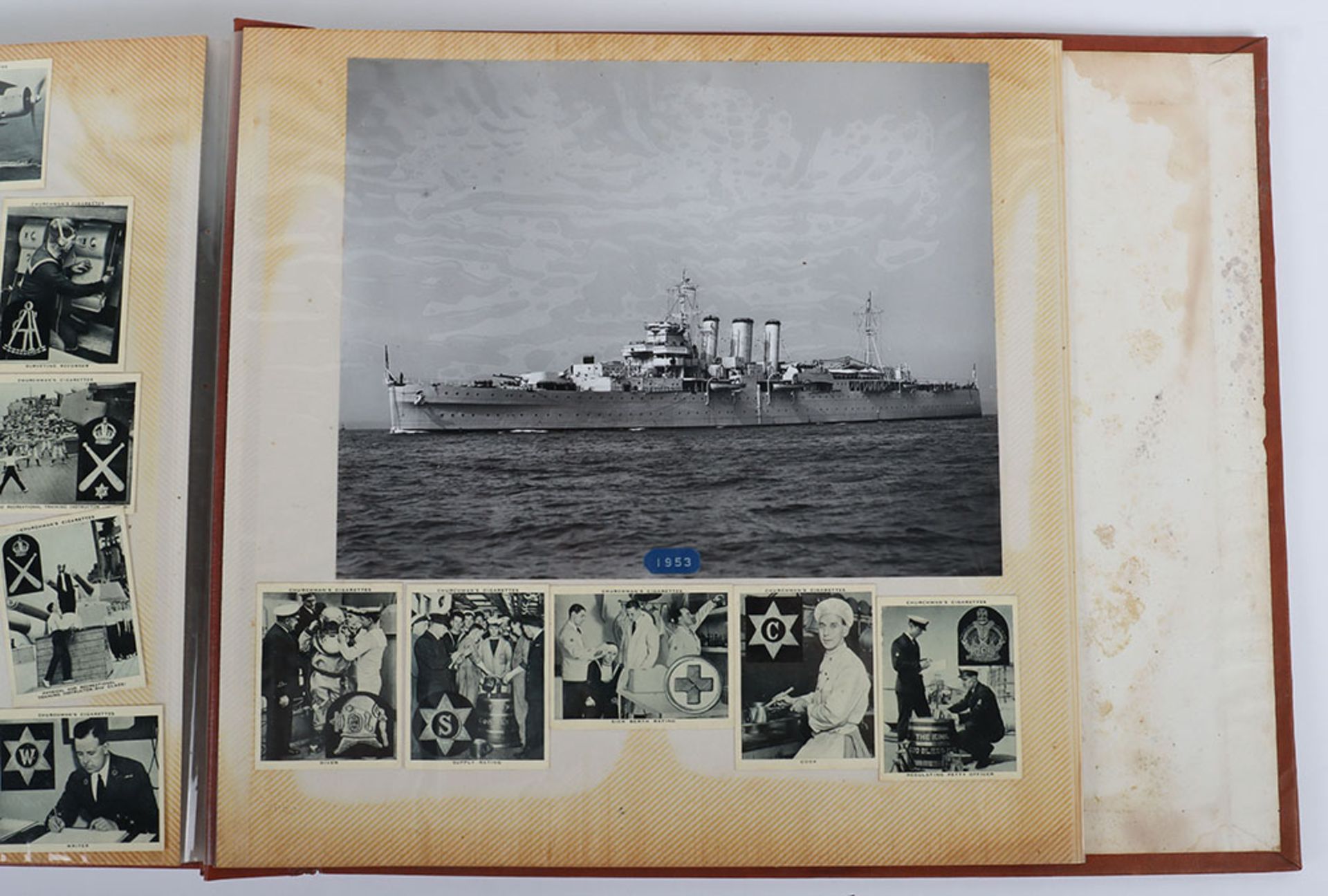 HMS Devonshire Album charting the history of the ship since 1929 when an accidental explosion wrecke - Bild 28 aus 29