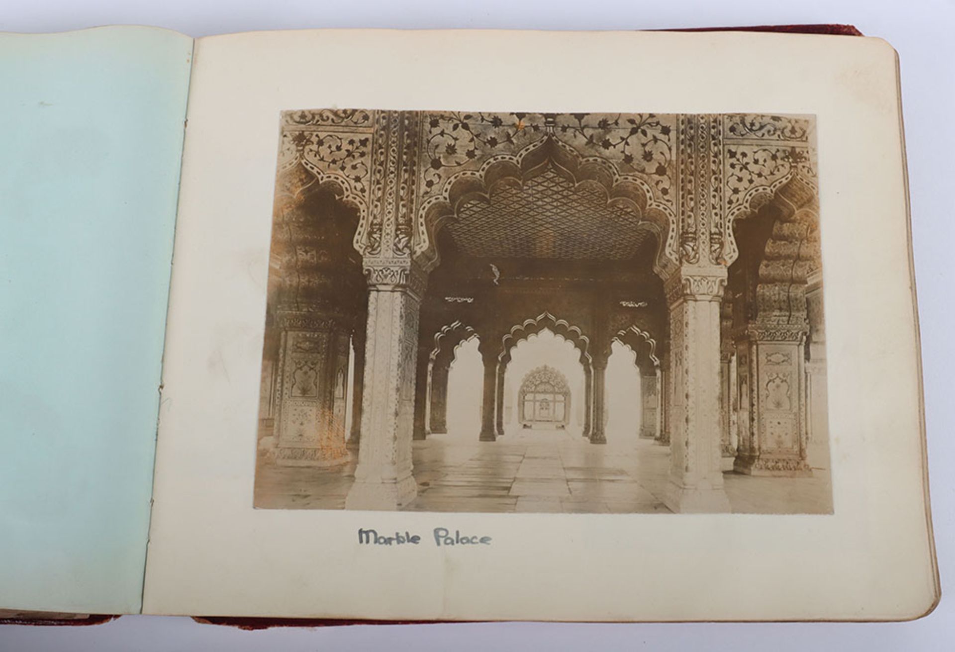 Photograph Album with images of ther Delhi Durbar, troops lining streets, Elephants, sacred cows bel - Image 27 of 48