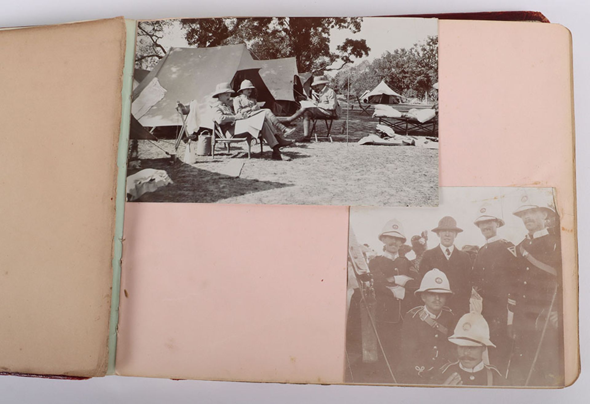 Photograph Album with images of ther Delhi Durbar, troops lining streets, Elephants, sacred cows bel - Image 7 of 48