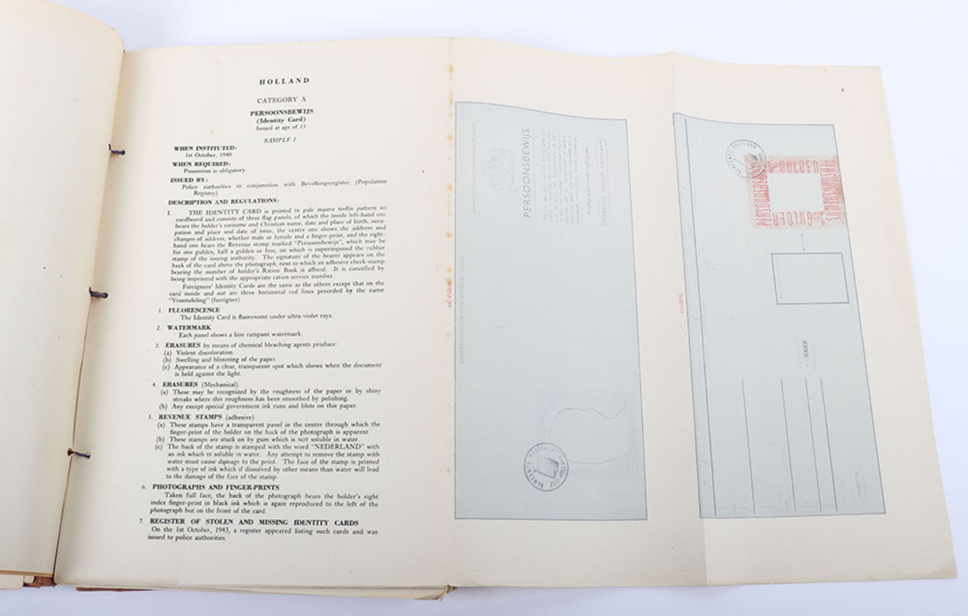 Identity Documents in Holland Belgium and Luxembourg (Supreme Headquarters Allied Expeditionary Forc - Image 4 of 14