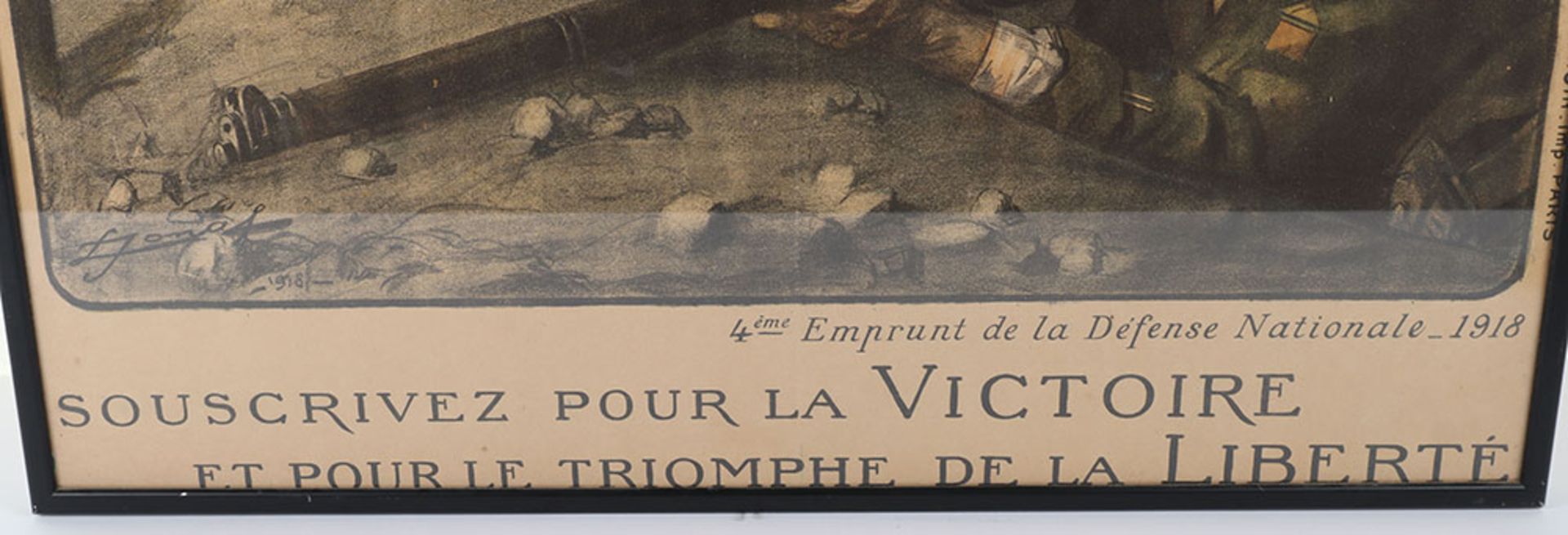Impressive Original 1918 French Poster - Bild 6 aus 6