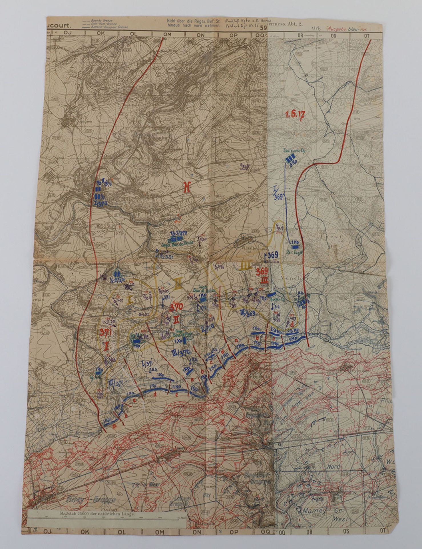 Trench Maps World War One. - Bild 4 aus 5