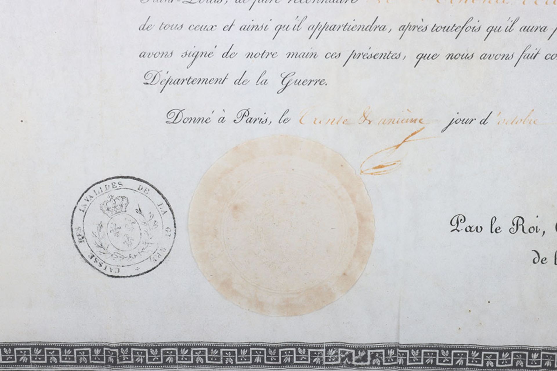 French Military Award Lettres de Chevalier, circa 1860 - Bild 4 aus 7