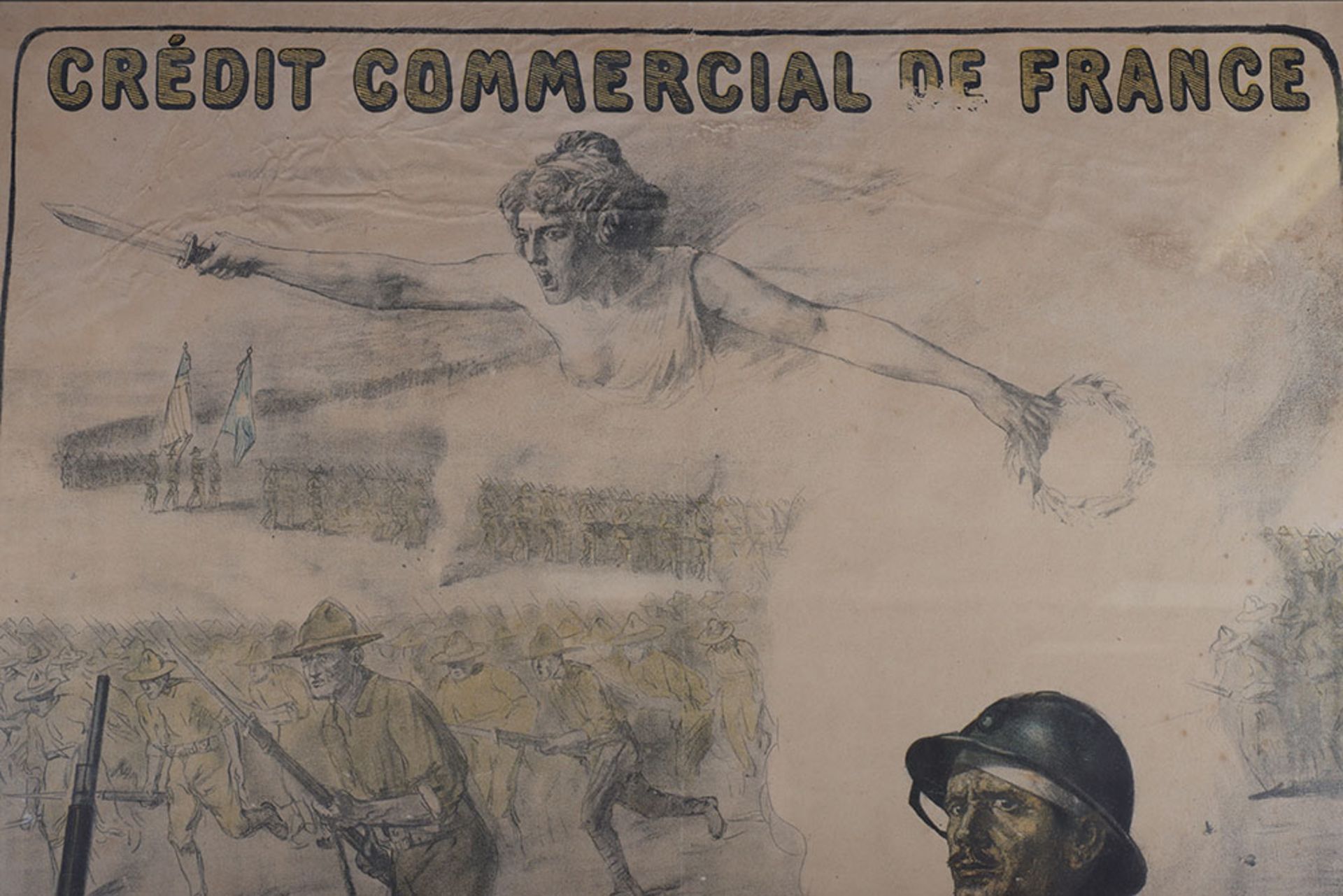 Impressive Original 1918 French Poster - Bild 2 aus 6