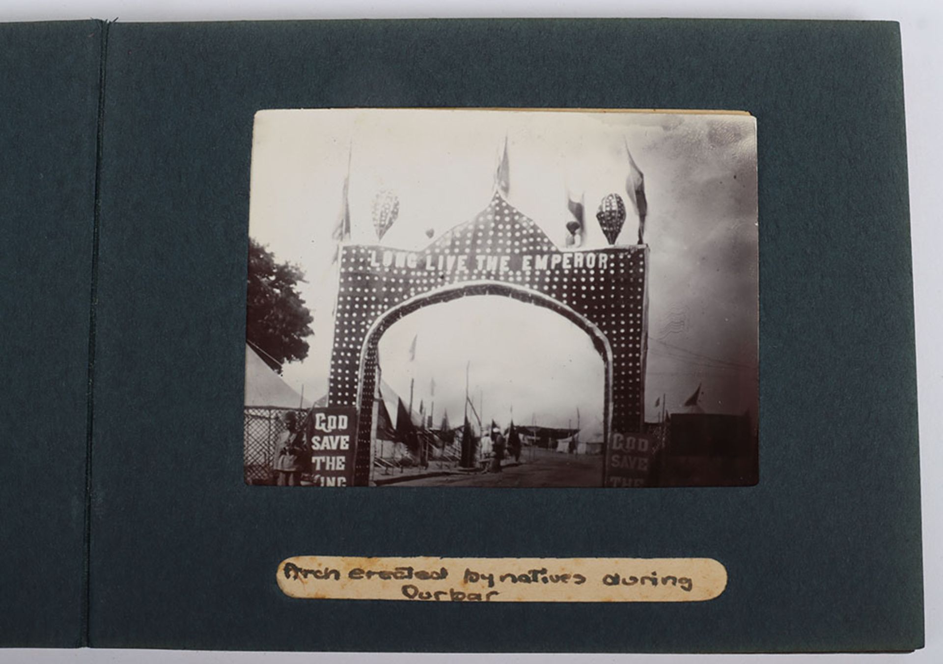 Photograph Album with images of ther Delhi Durbar, troops lining streets, Elephants, sacred cows bel - Image 46 of 48