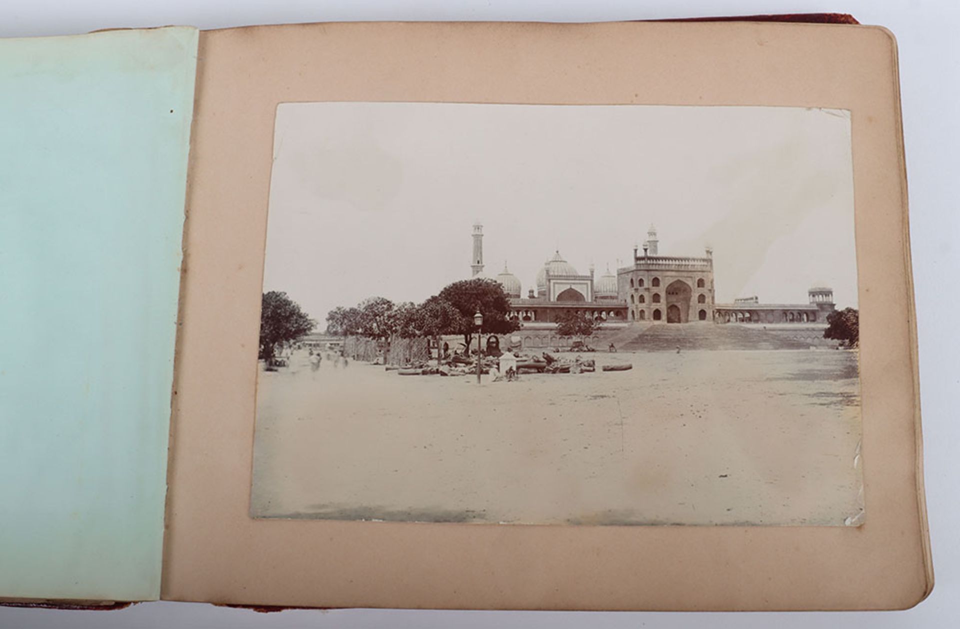 Photograph Album with images of ther Delhi Durbar, troops lining streets, Elephants, sacred cows bel - Image 18 of 48