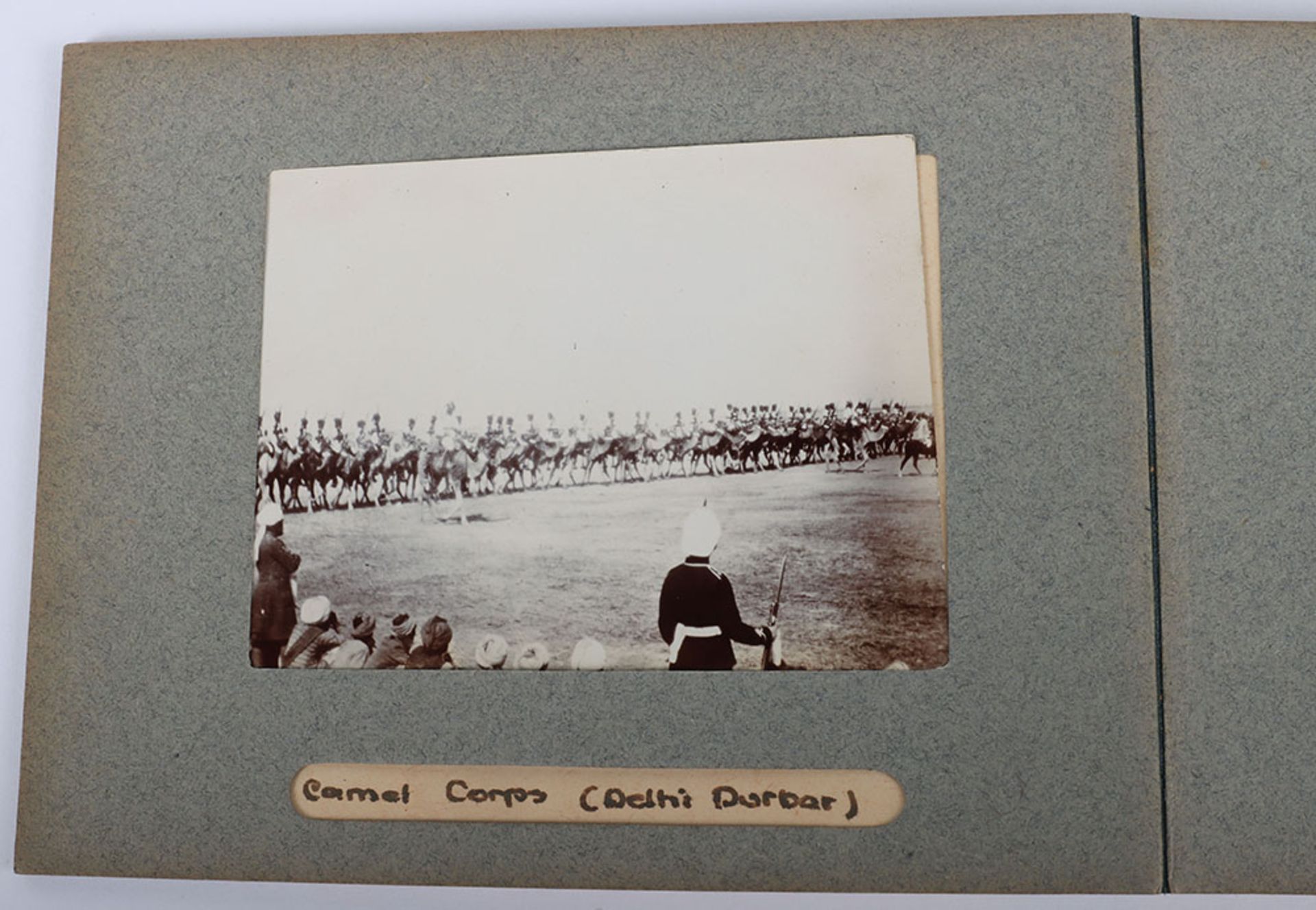 Photograph Album with images of ther Delhi Durbar, troops lining streets, Elephants, sacred cows bel - Image 42 of 48