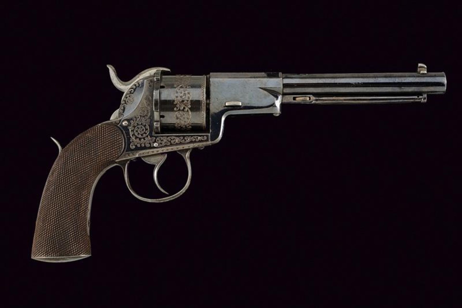 A rare and fine pinfire revolver by Pliers - Image 5 of 5