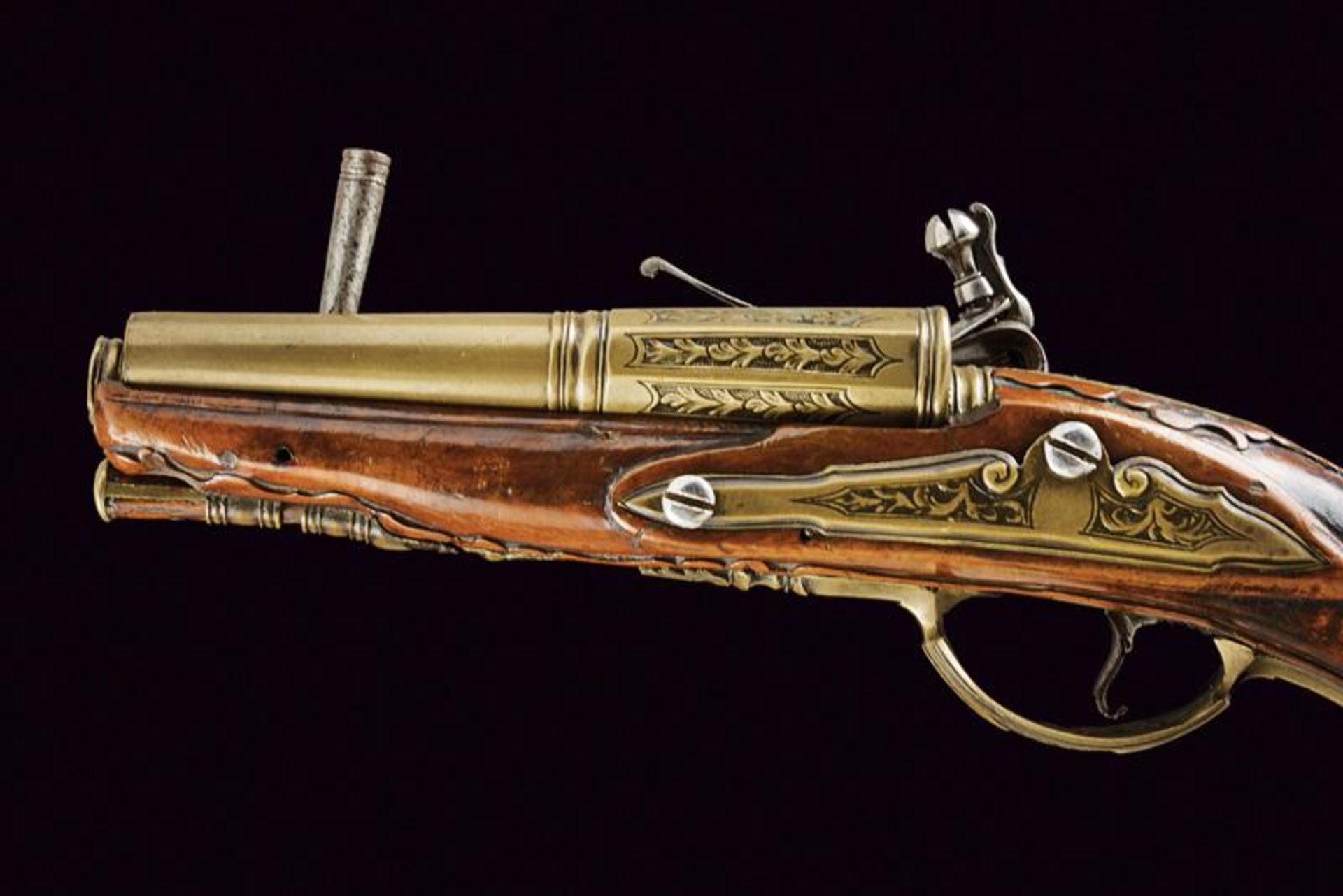 A beautiful flintlock tinder lighter shaped as a pistol - Bild 5 aus 6