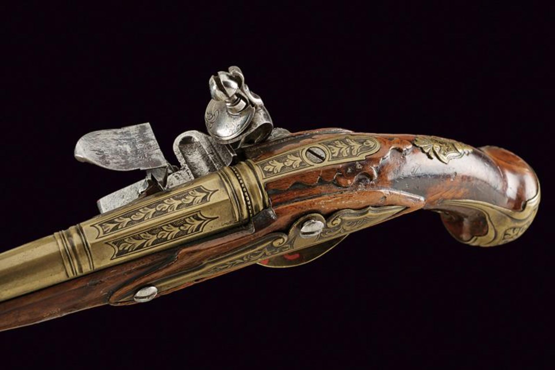 A beautiful flintlock tinder lighter shaped as a pistol - Bild 2 aus 6