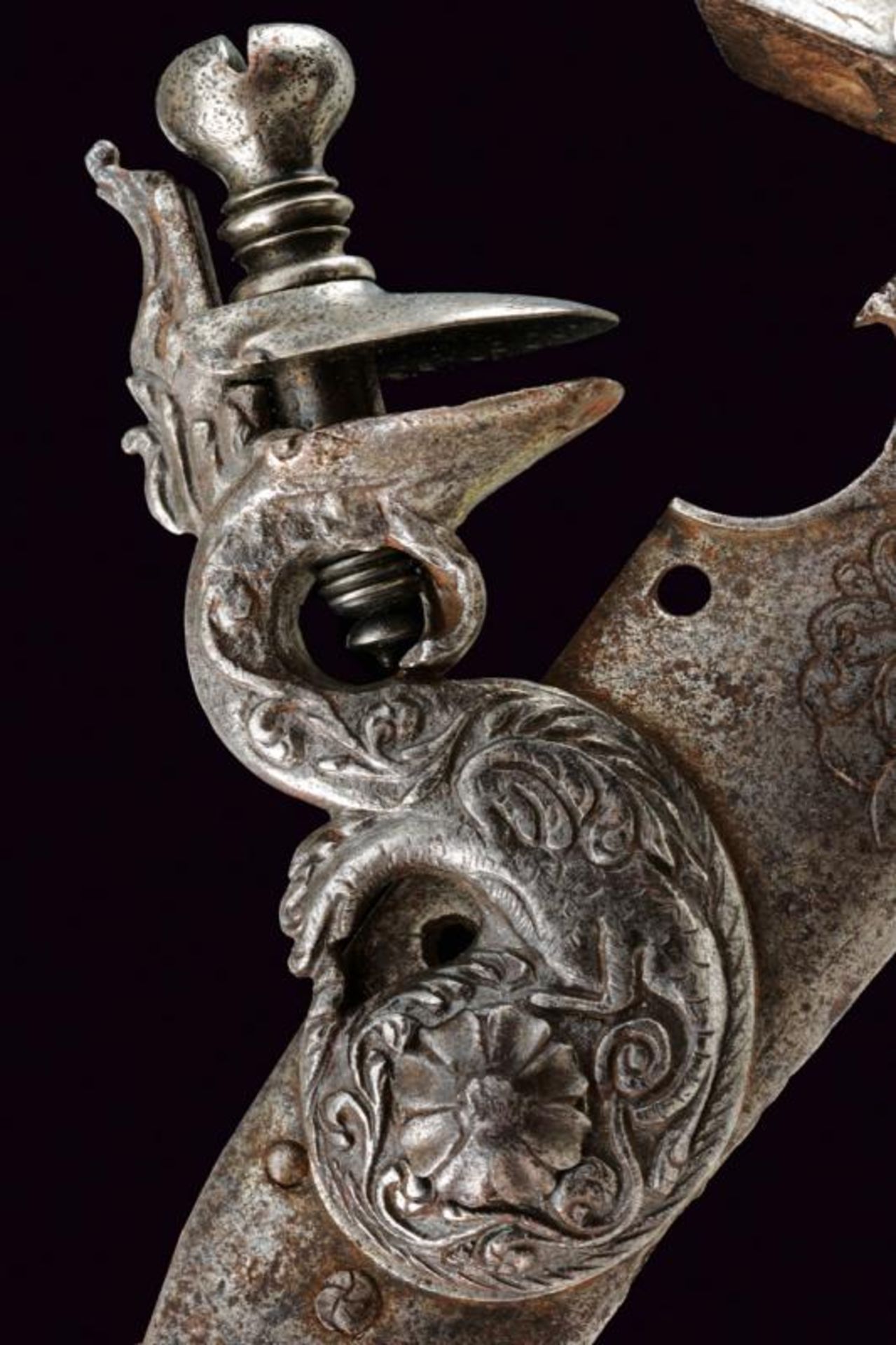 A signed and carved flintlock - Bild 4 aus 5