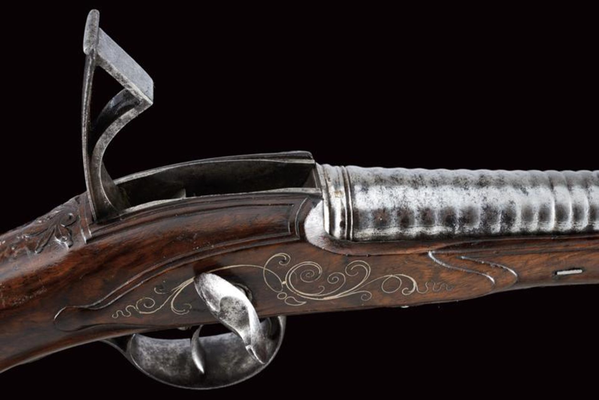 A very rare flintlock pistol with inner mechanism - Bild 6 aus 12