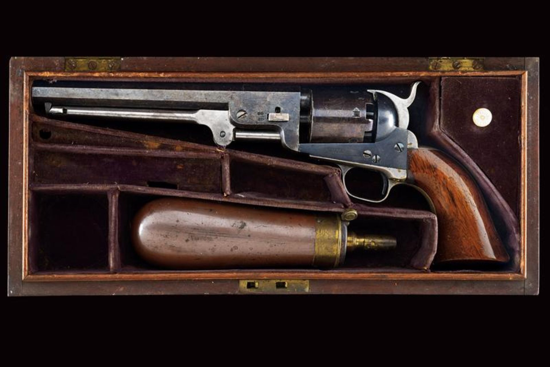 An interesting cased Colt London Model 1851 Navy Revolver - First Model