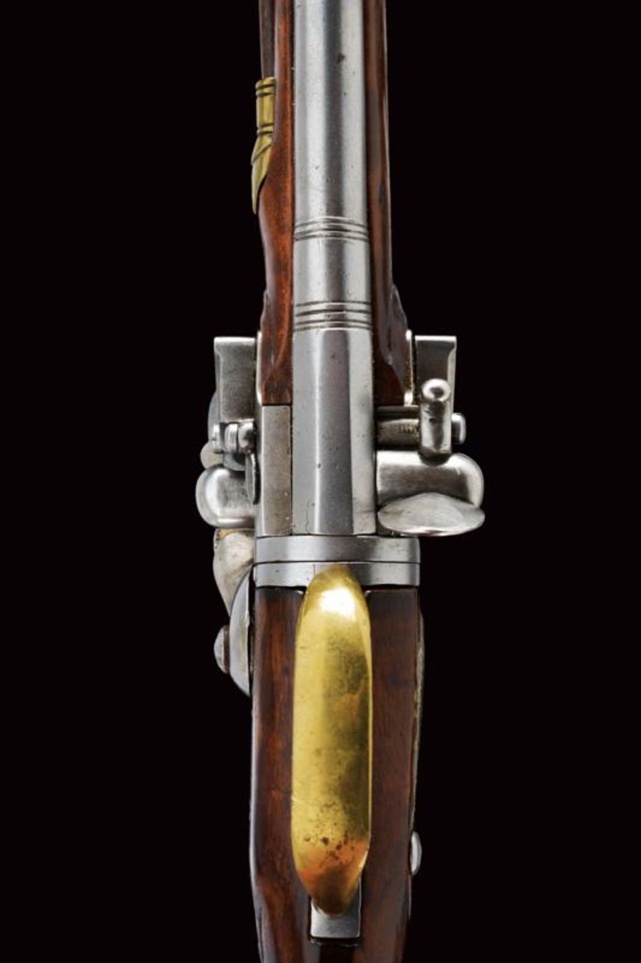 A rare flintlock Wender traveling pistol - Bild 2 aus 8