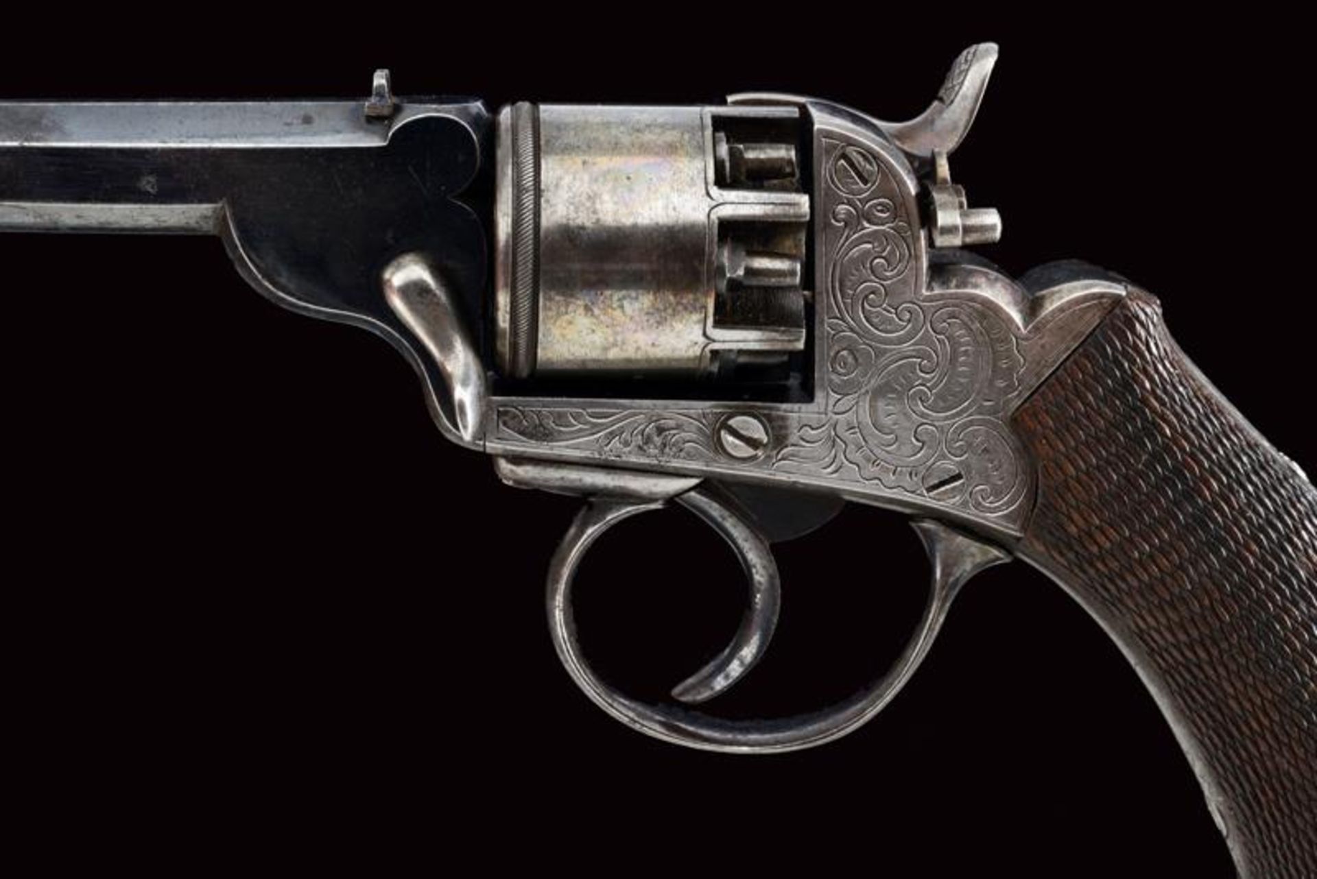 A rare Tranter system percussion revolver with small caliber - Image 4 of 5