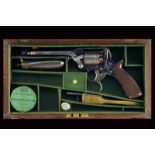 A Tranter patent cased percussion revolver by Thomas Williams