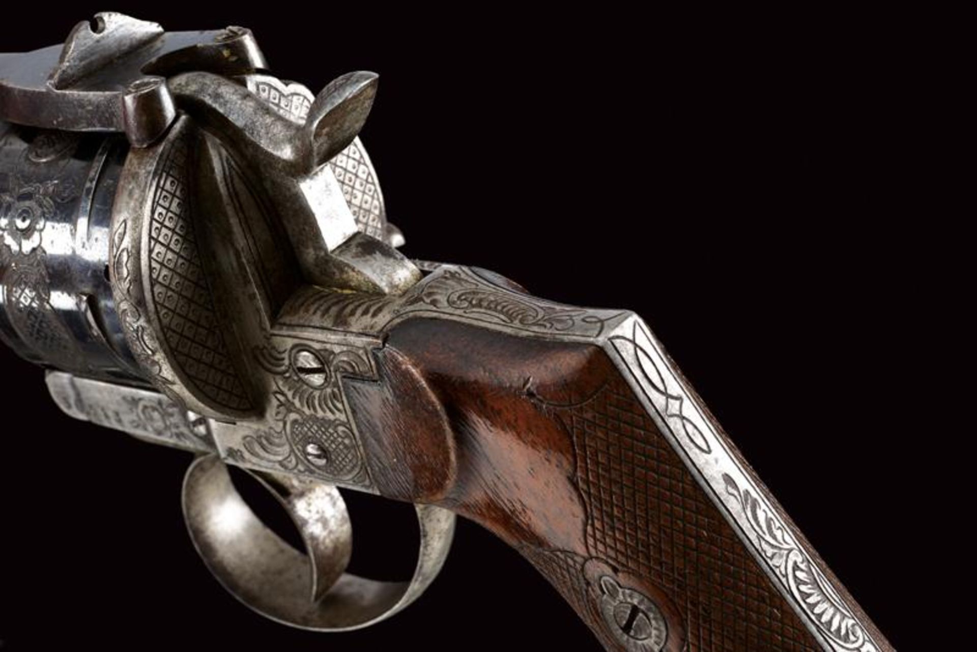 A fine Lefaucheux pin fire revolver - Image 4 of 8