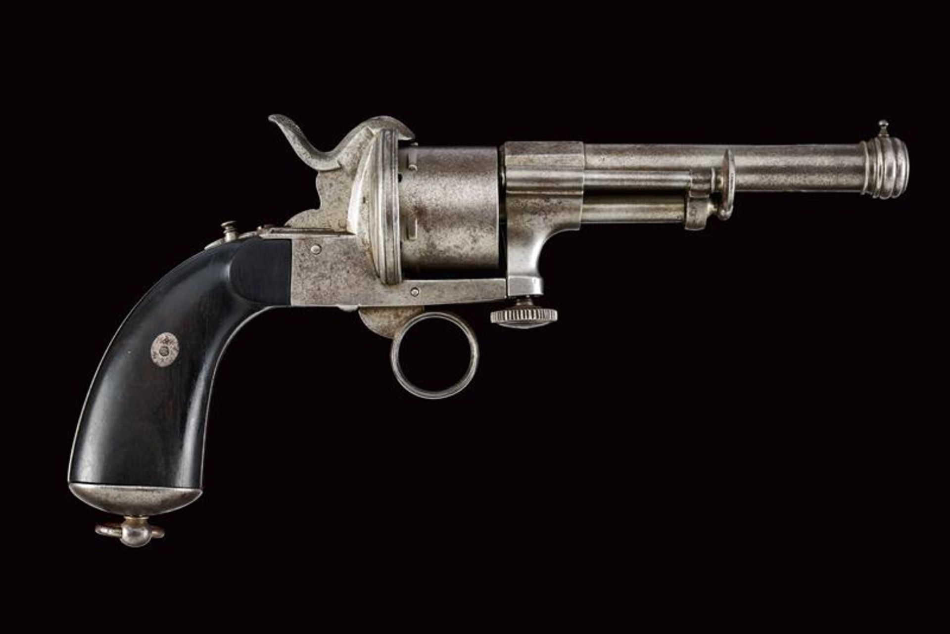 A rare Liverani-Modigliana system pin fire revolver