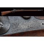 An 1884 Model U.S. 'Trapdoor' rifle