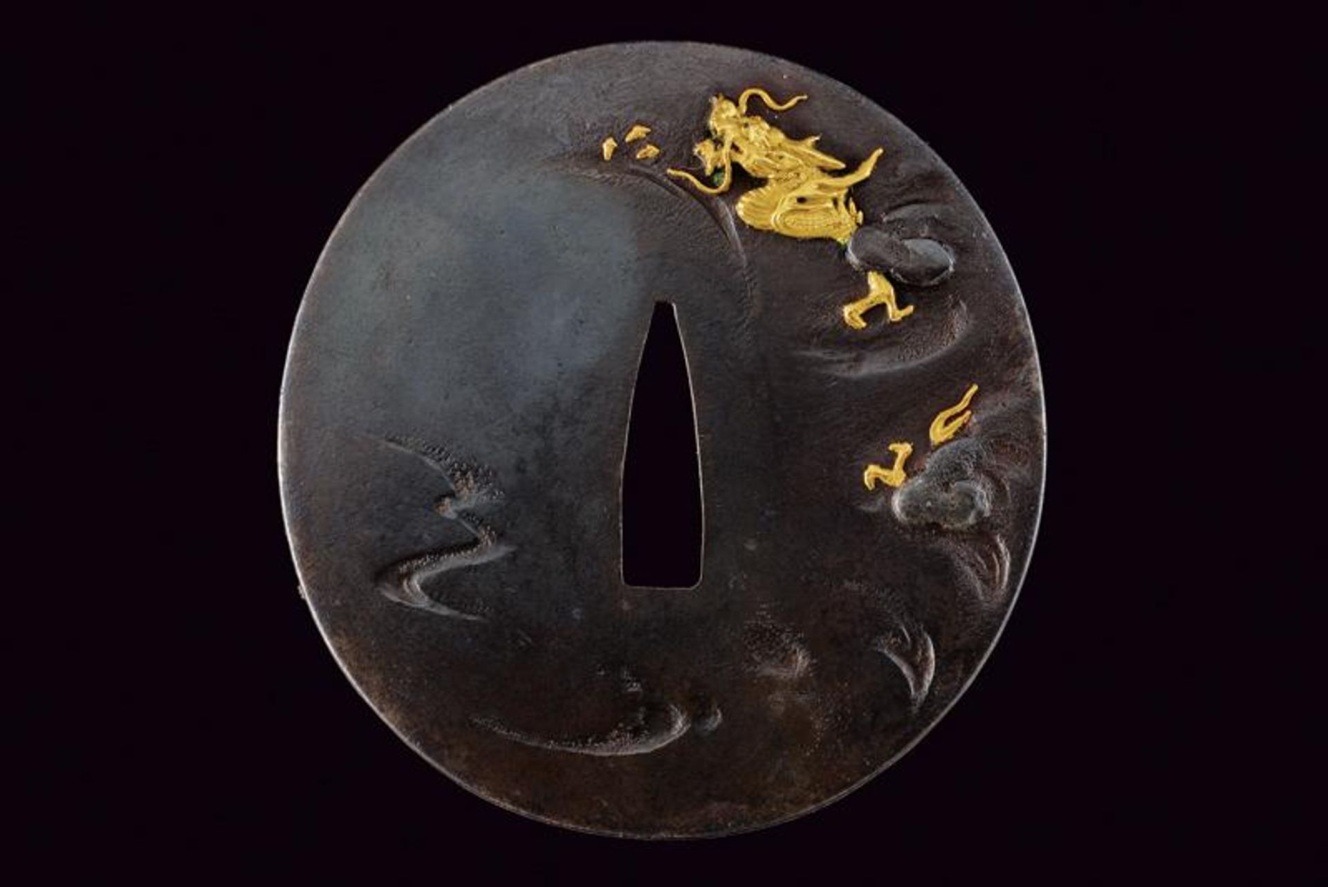 An elegant tsuba signed Ryukudo Mitsuoki - Image 4 of 7