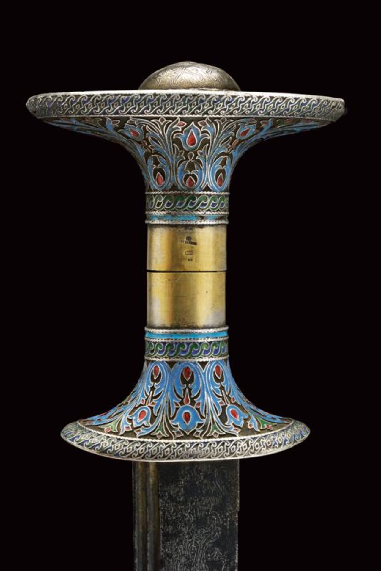 A very fine enameled gurade, gift of the russian cavalry to Ras Makonnen - Image 10 of 12