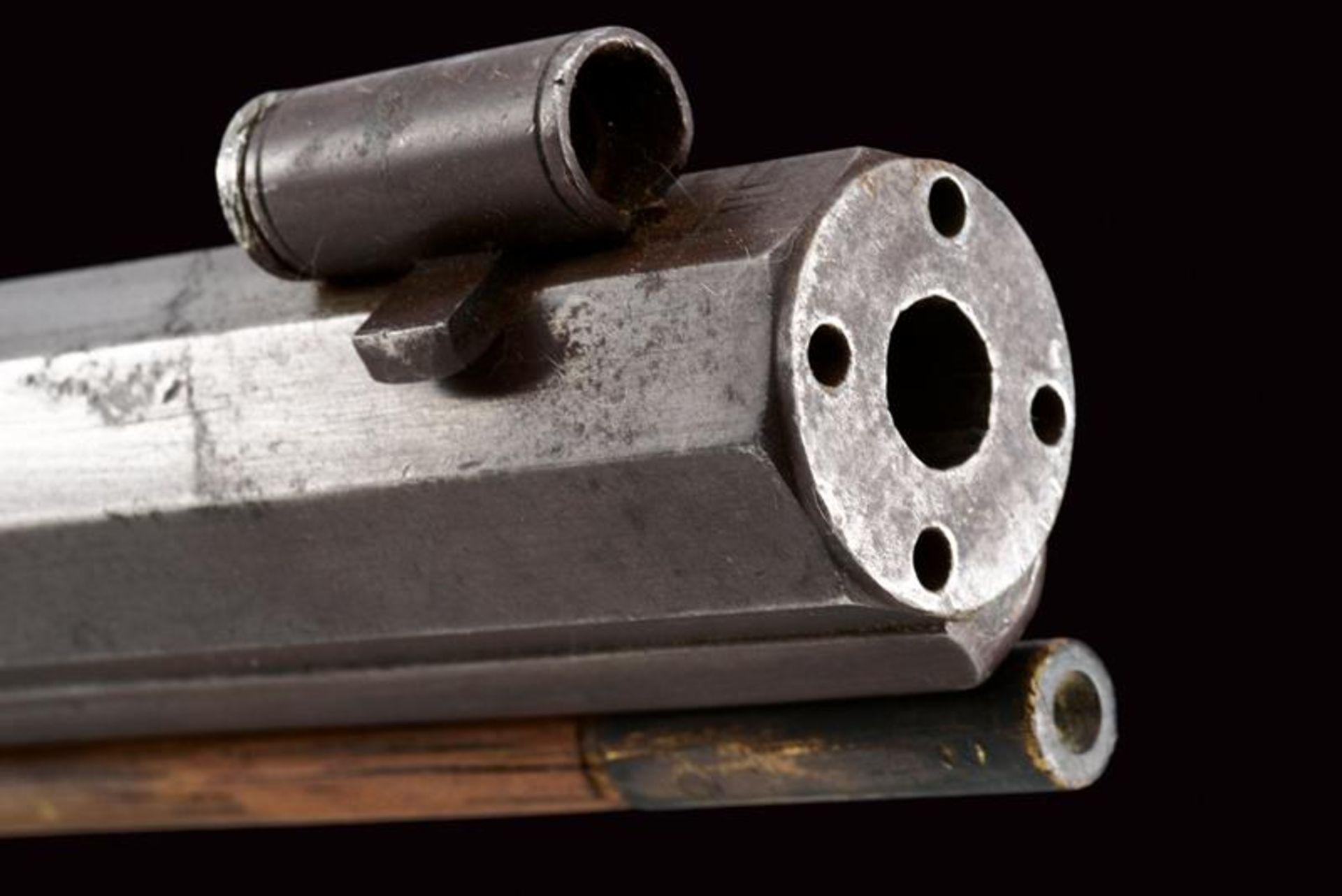 An elegant percussion target carbine by John J. Wurfflein with accessories - Bild 12 aus 14