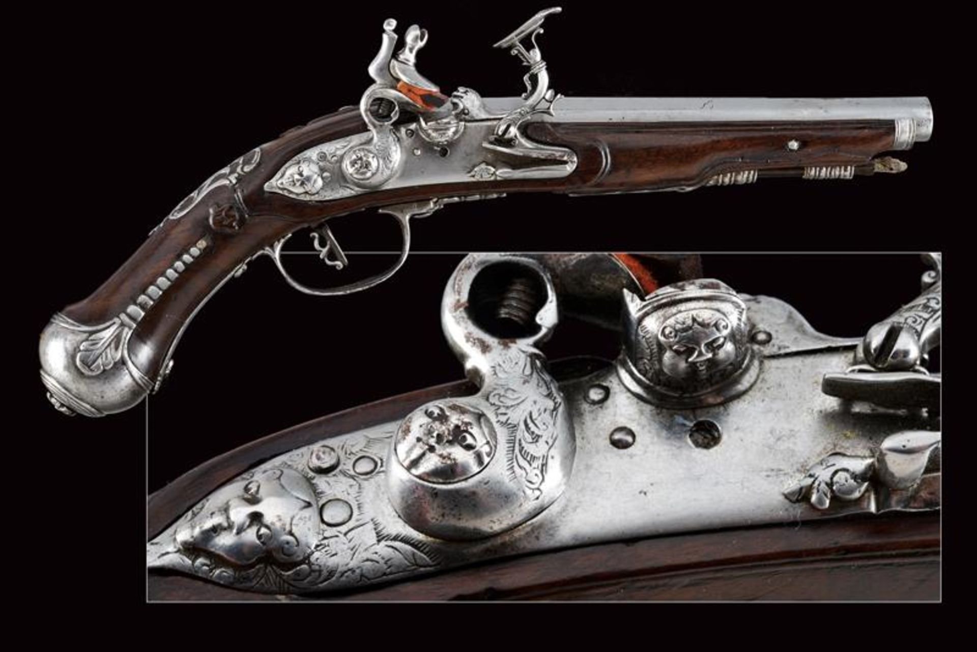 A fine snaphaunce flintlock pistol