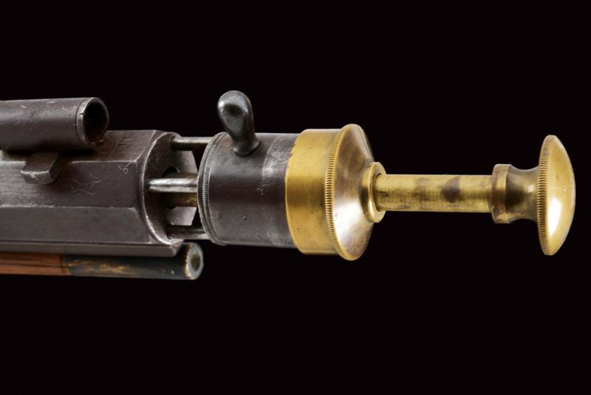 An elegant percussion target carbine by John J. Wurfflein with accessories - Image 10 of 14