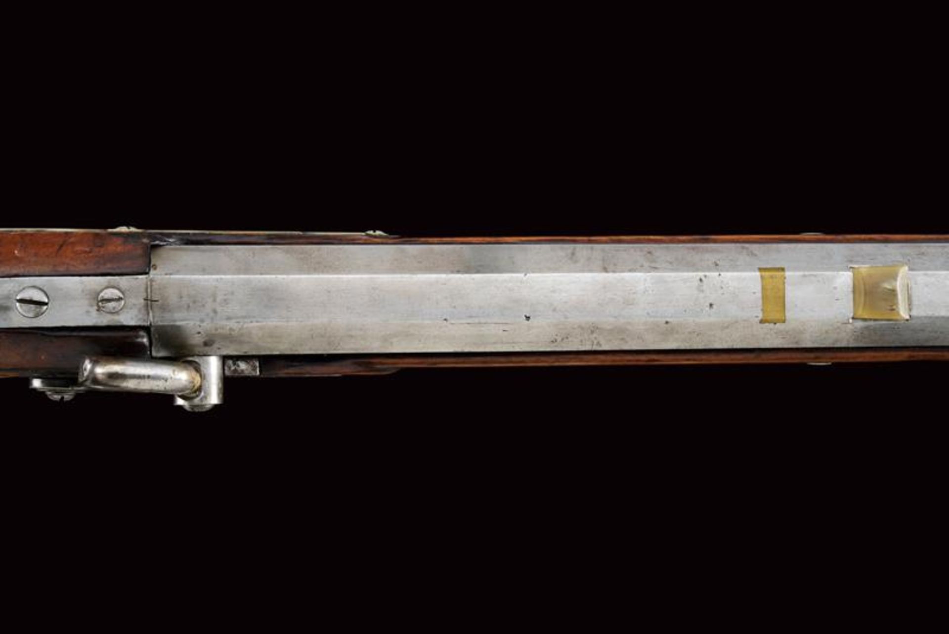 A 'bench rest' percussion target carbine signed R. More - Image 7 of 8