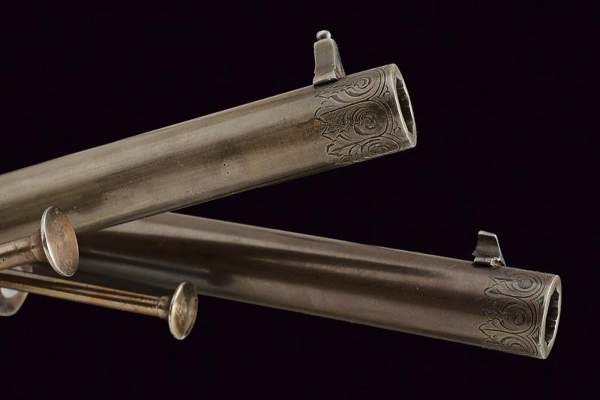 A beautiful pair of cased Lefaucheux pin fire revolvers - Image 3 of 7