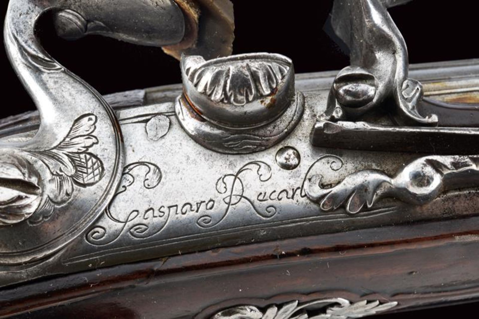 A pair of flintlock pistols by Gasparo Recalboni - Bild 5 aus 7