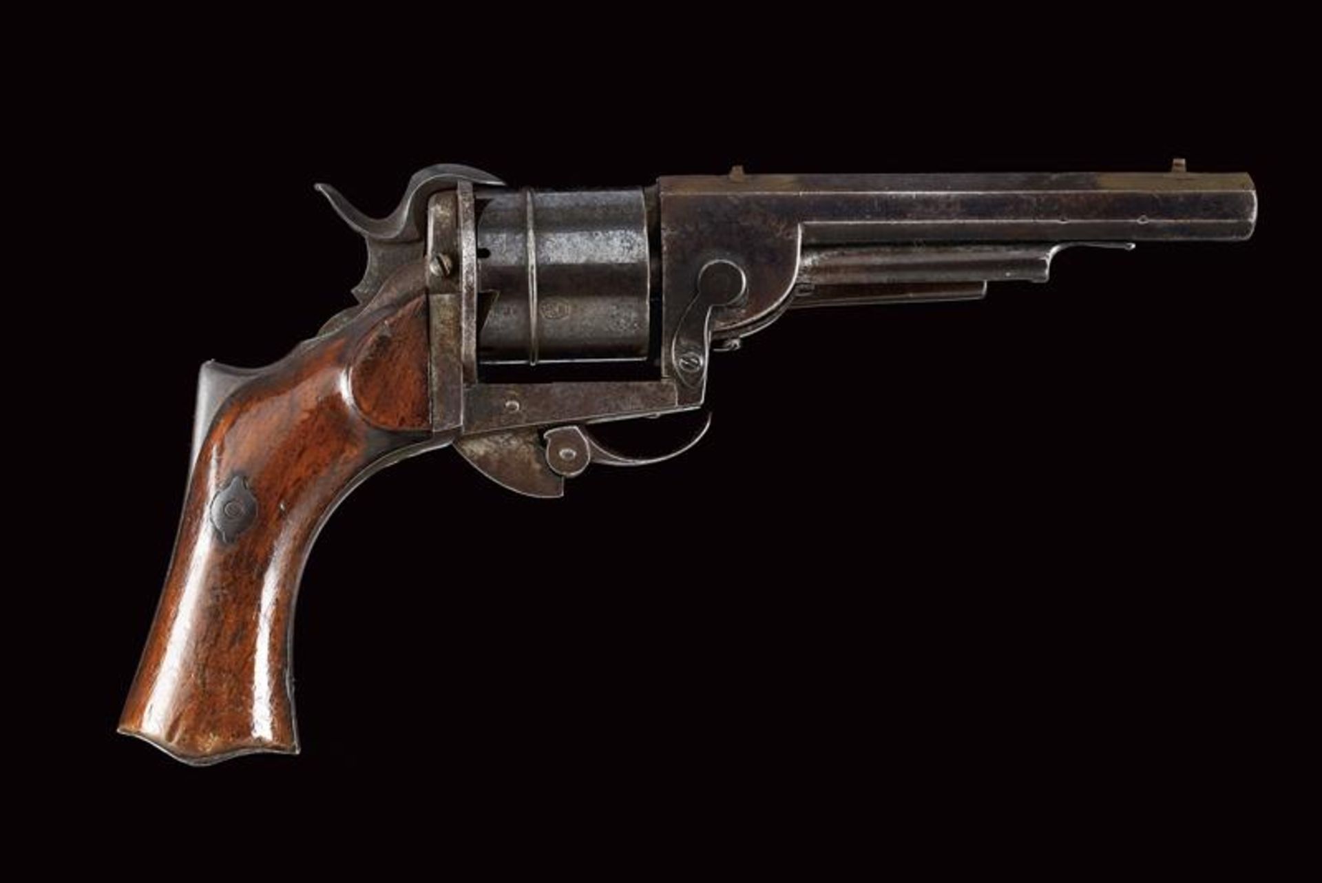 A rare Loron-system pin fire revolver