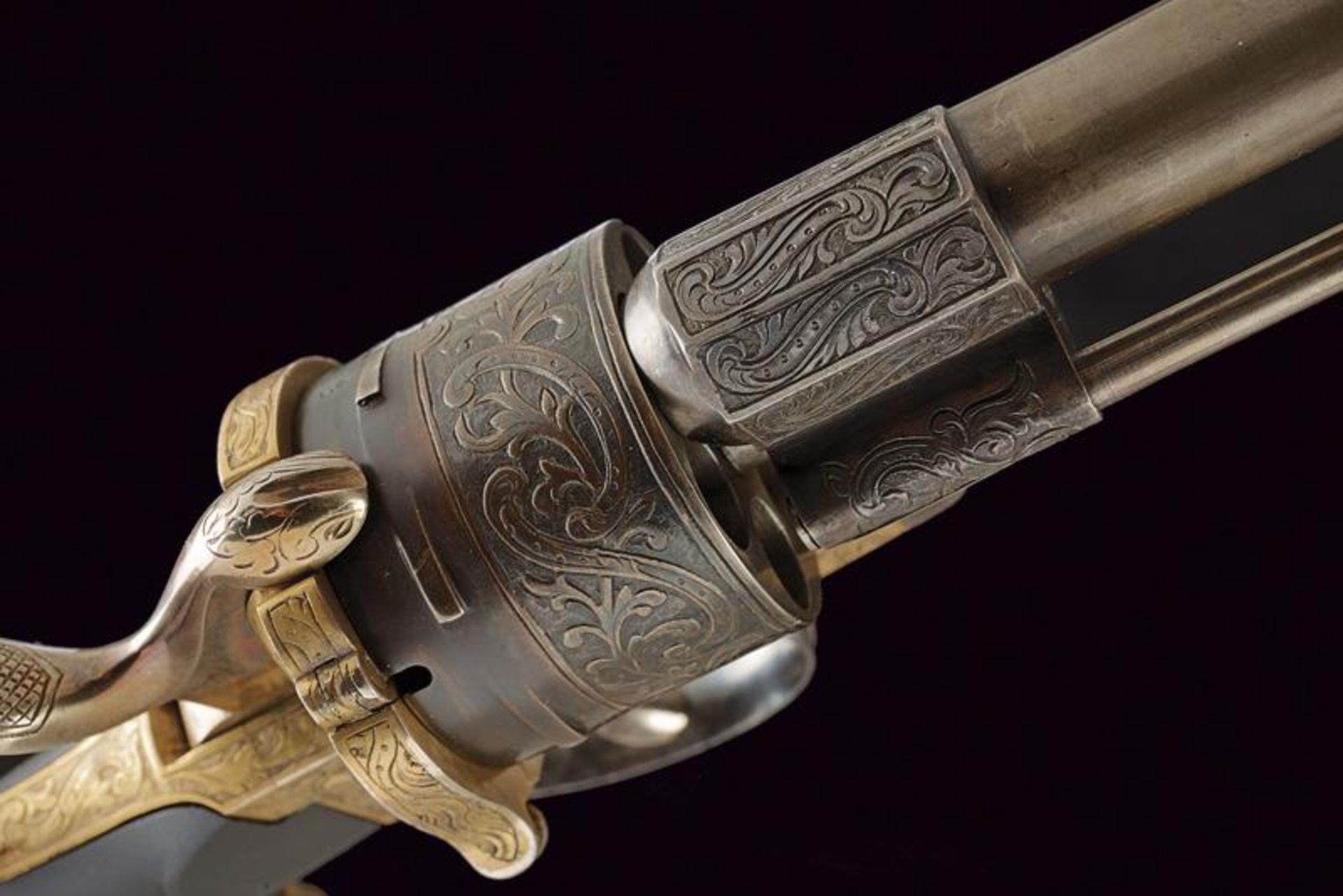 A beautiful pair of cased Lefaucheux pin fire revolvers - Image 5 of 7