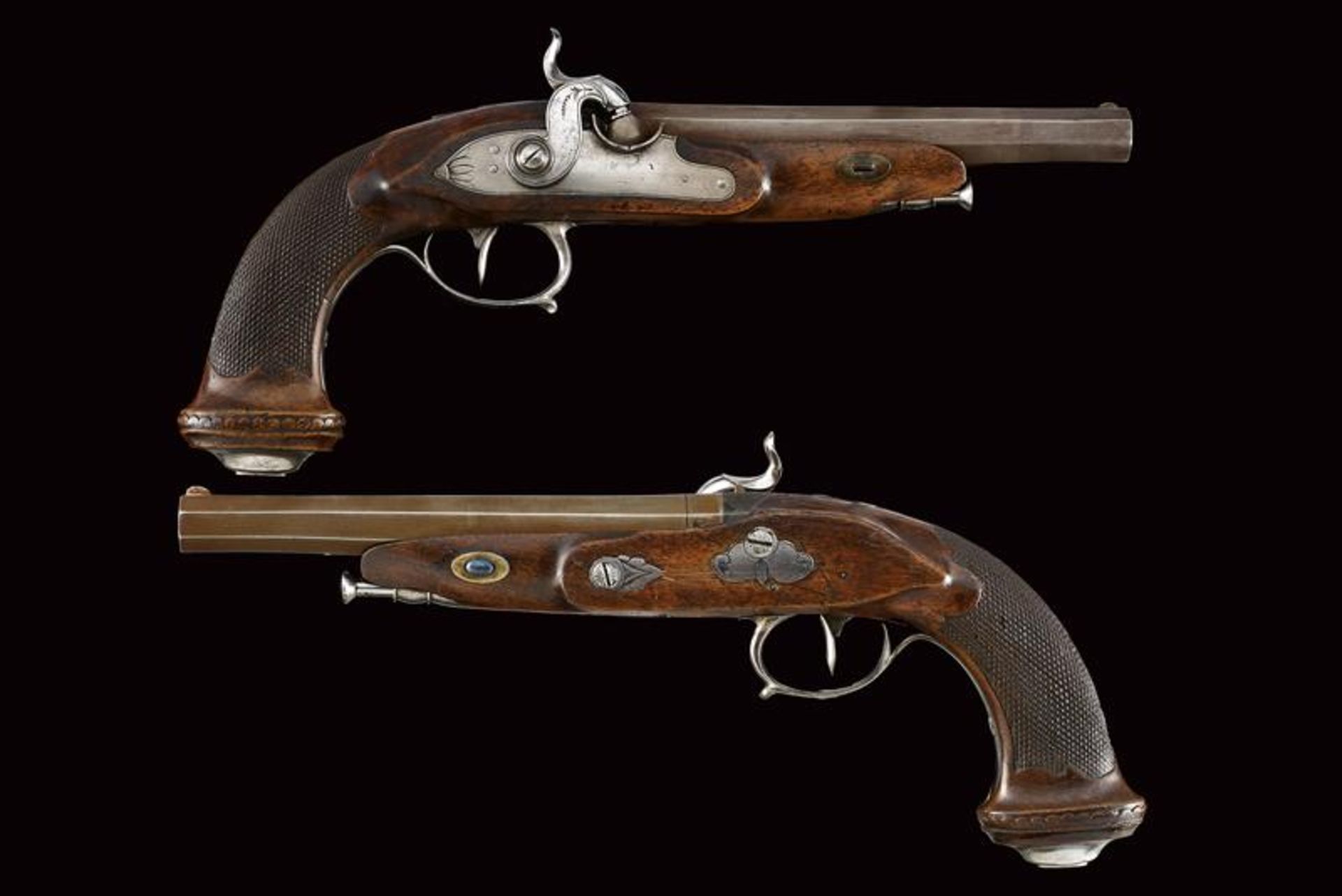 A pair of officer's percussion pistols