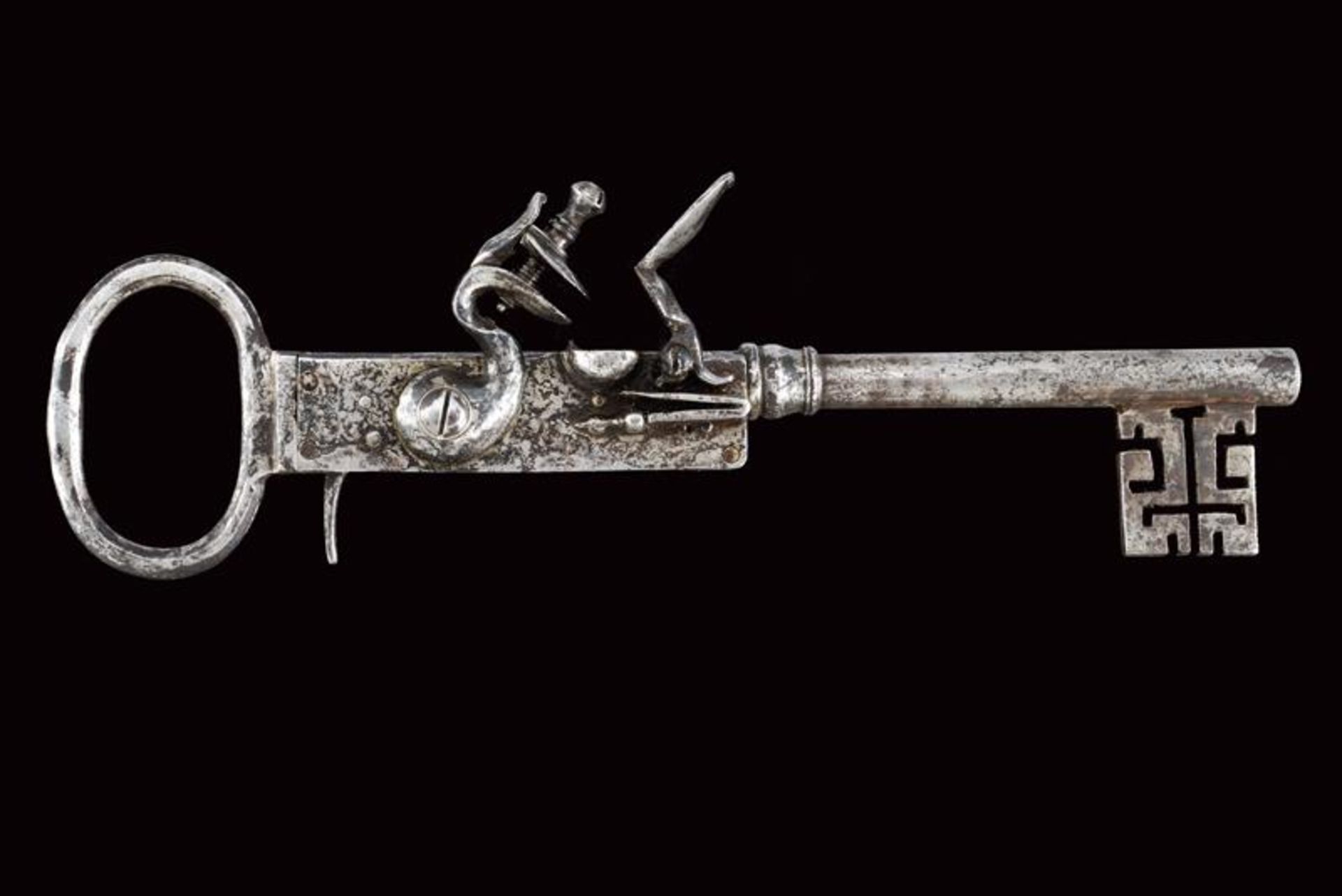 A rare key combined with a flintlock pistol