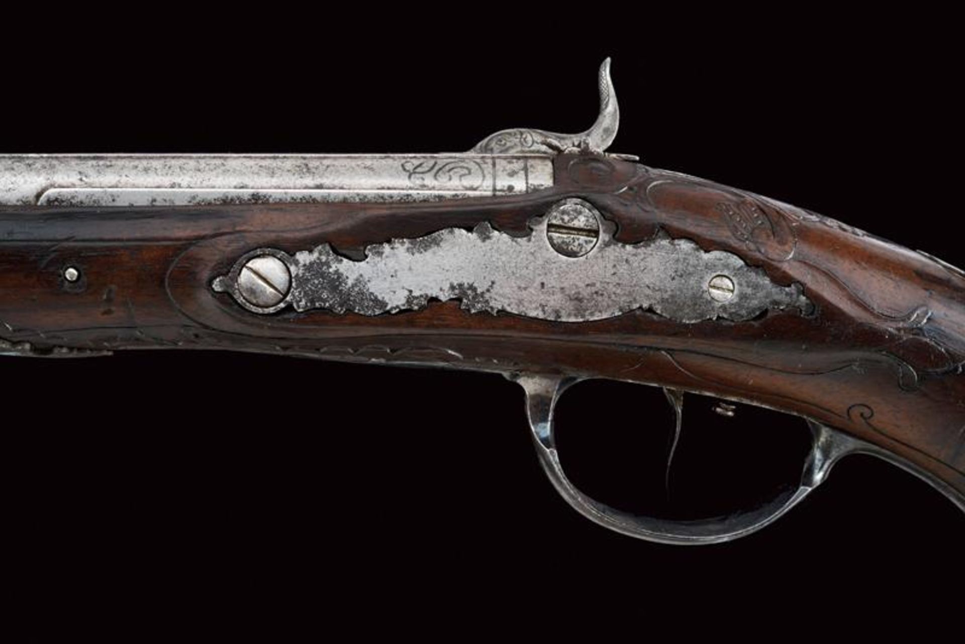 A fine pistol converted to percussion by Kuchenreuter and Stitz - Image 6 of 8