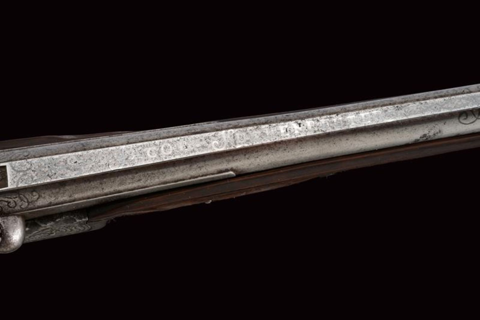 A fine pistol converted to percussion by Kuchenreuter and Stitz - Image 7 of 8