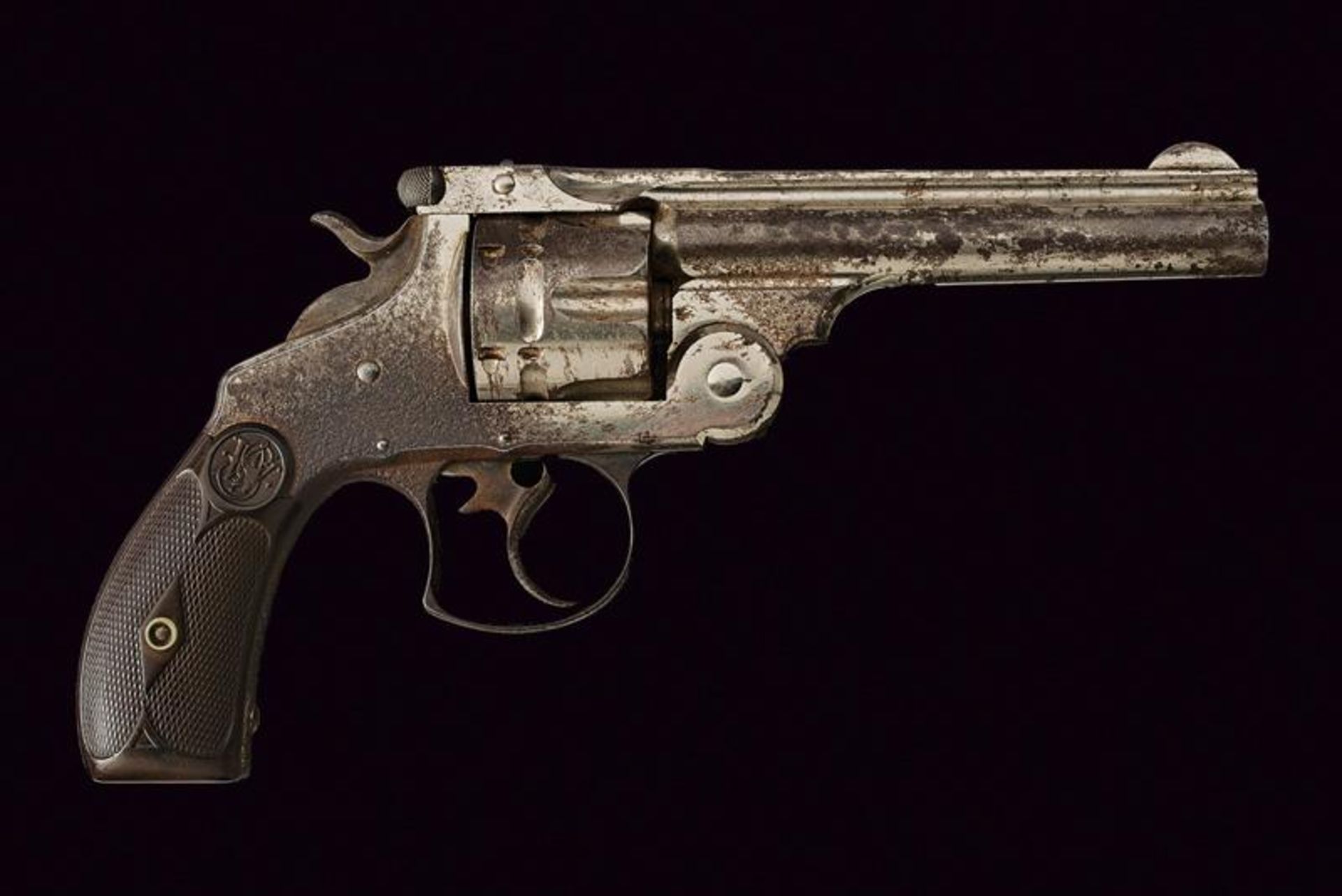 An S&W 44 Double Action First Model Revolver