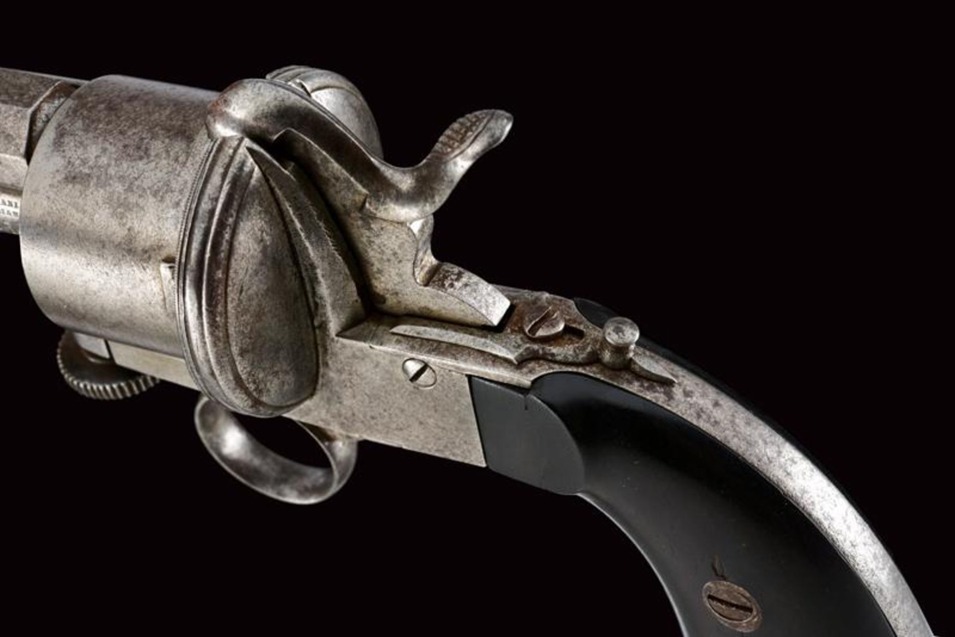 A rare Liverani-Modigliana system pin fire revolver - Image 3 of 6