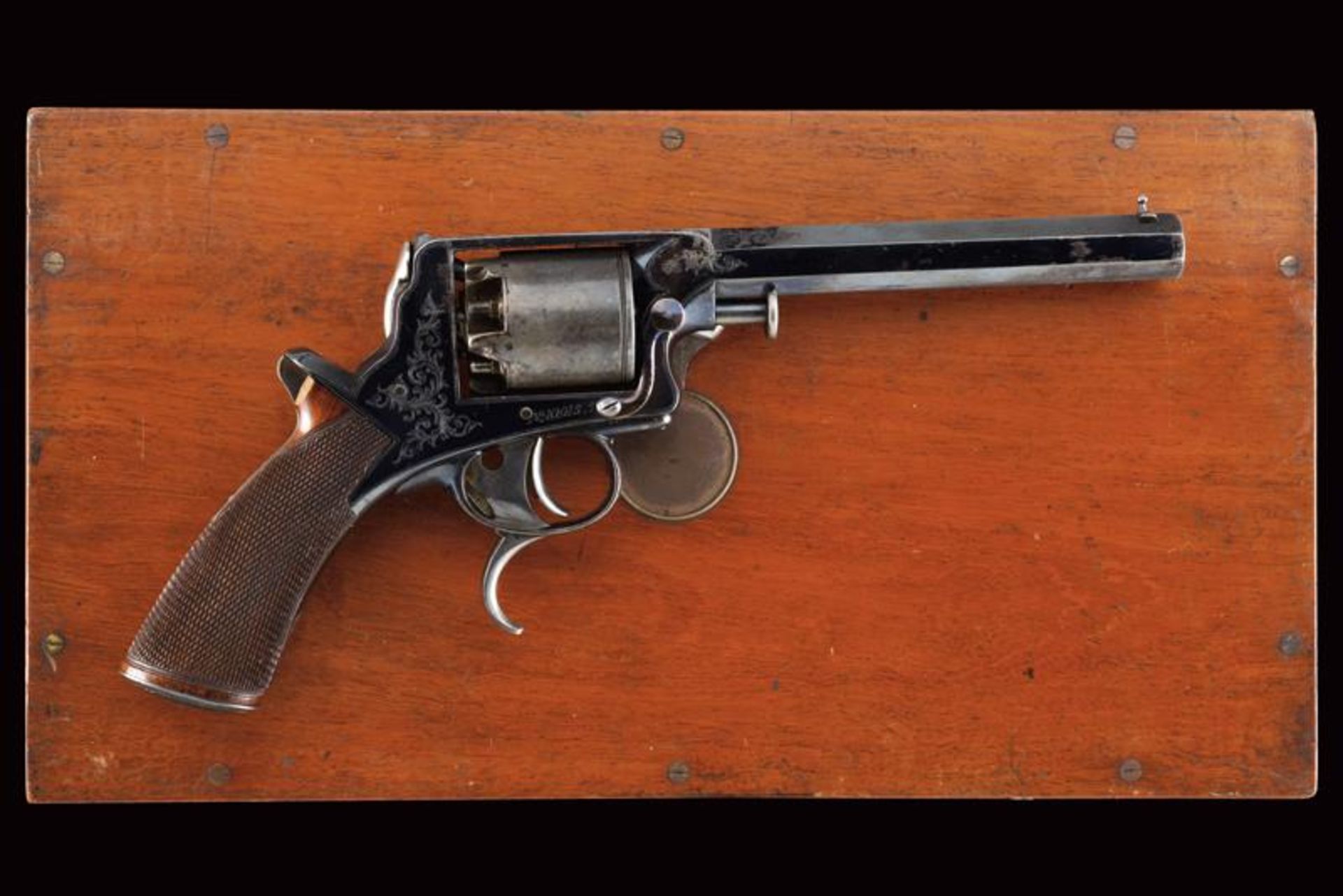 A Tranter patent cased percussion revolver by Thomas Williams - Image 4 of 6