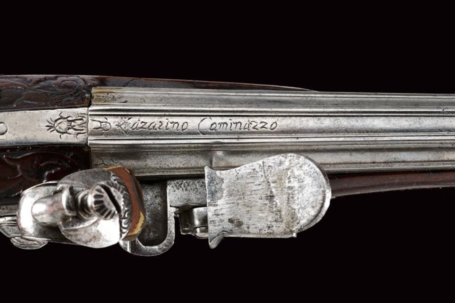 A pair of flintlock pistols by Gasparo Recalboni - Bild 7 aus 7