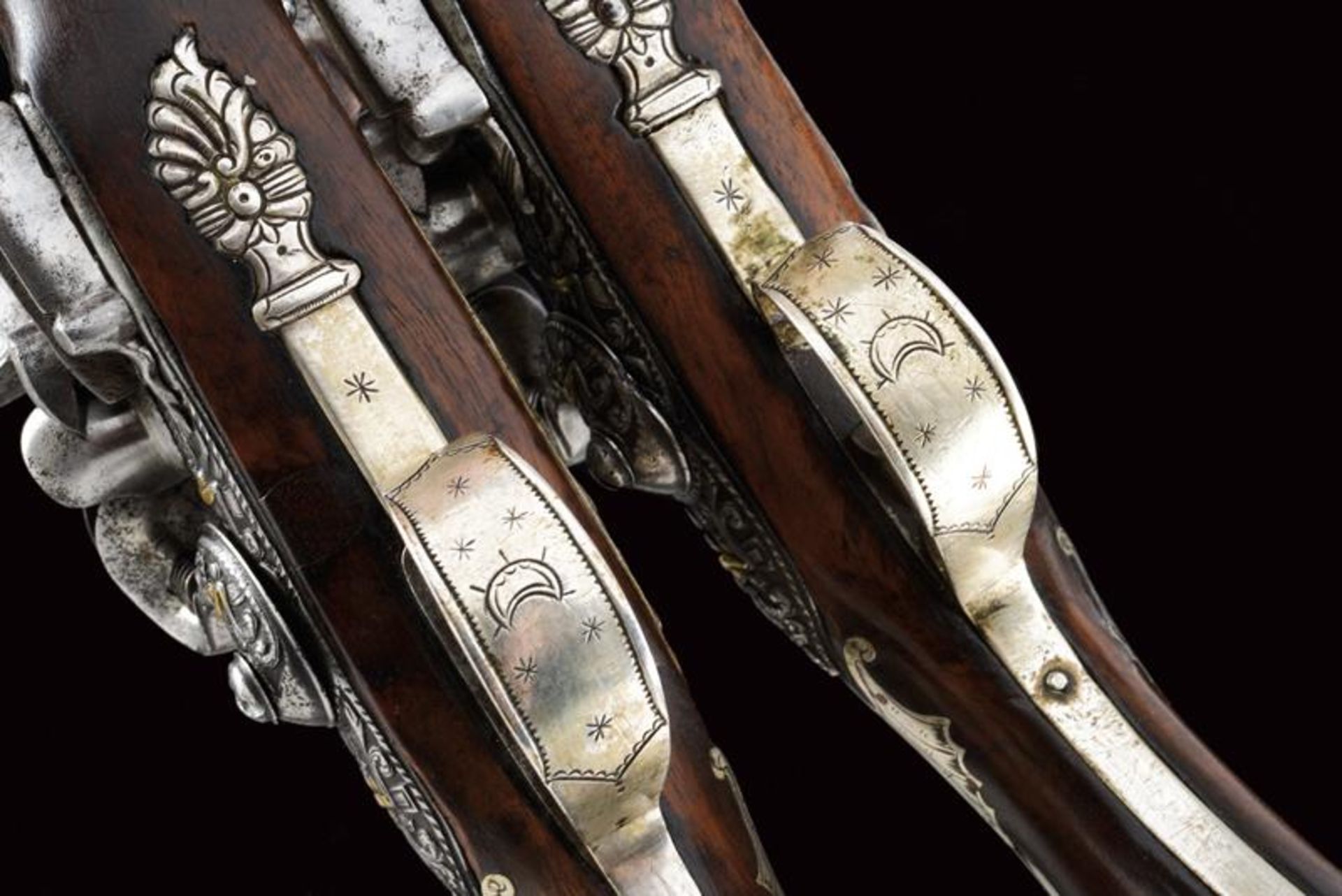 A beautiful pair of flintlock pistols by Lamotte Fils Aine for the Oriental market - Bild 9 aus 10