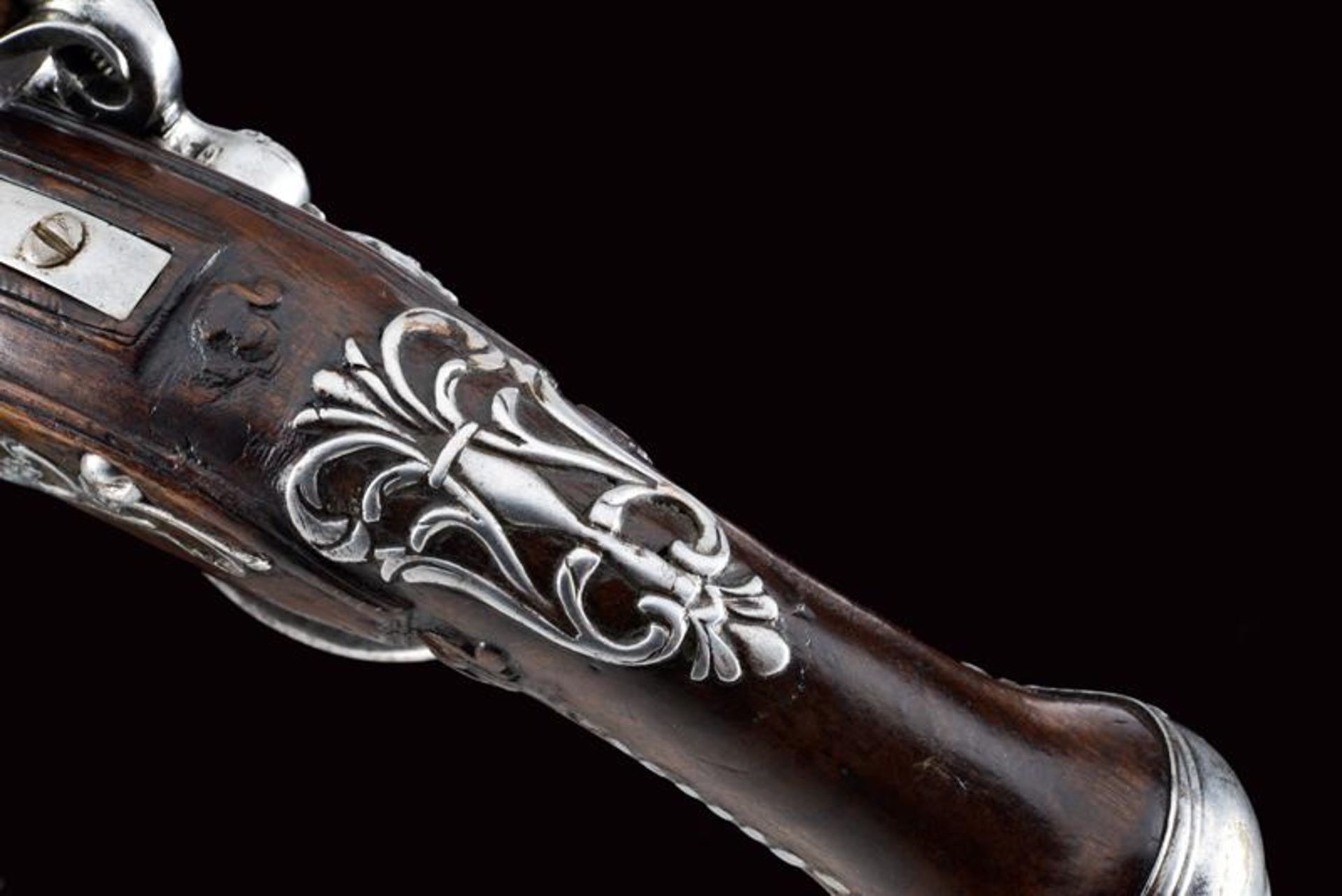 A fine snaphaunce flintlock pistol - Bild 9 aus 10