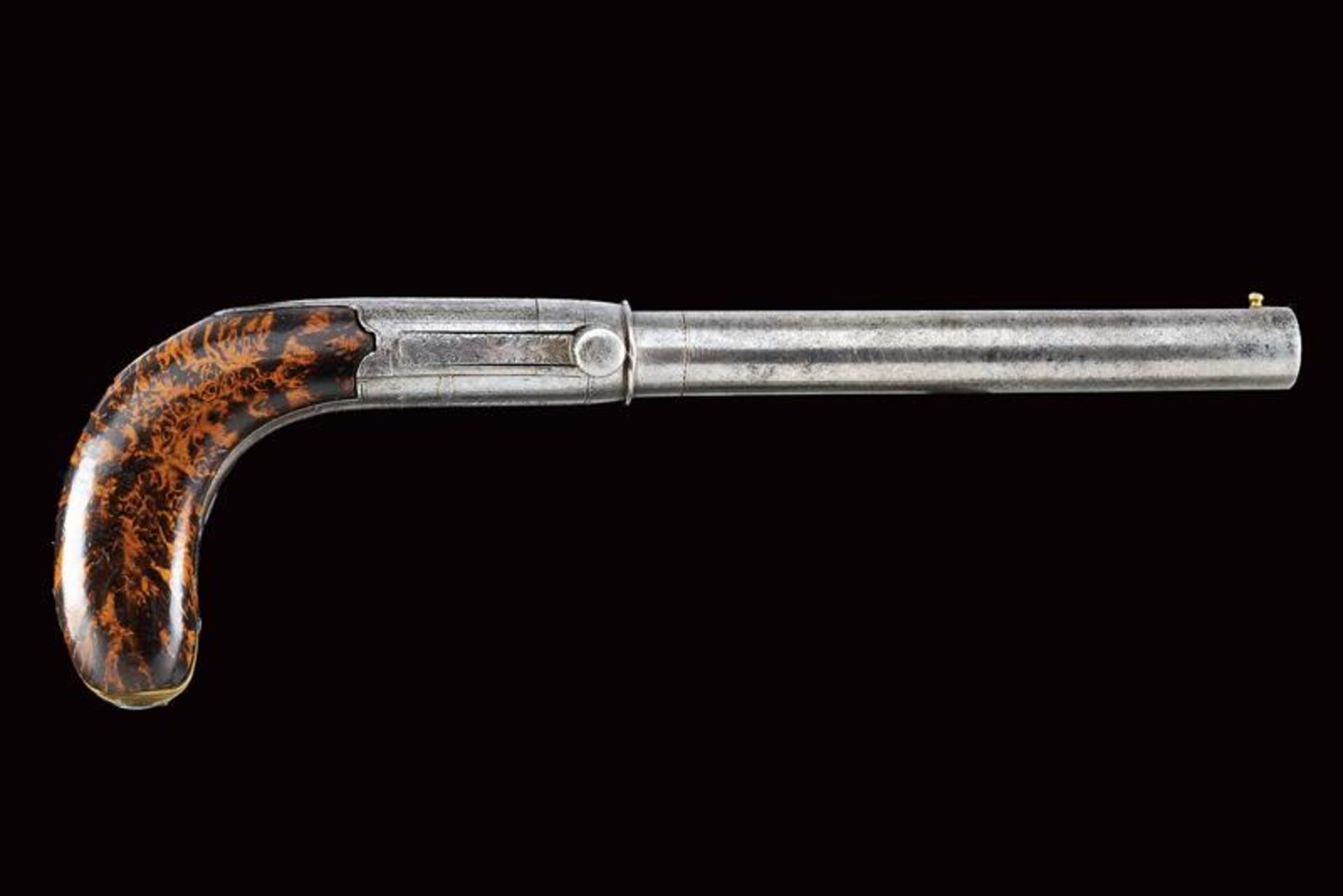 A fine percussion boxlock pistol by Lous Malherbe - Bild 5 aus 5