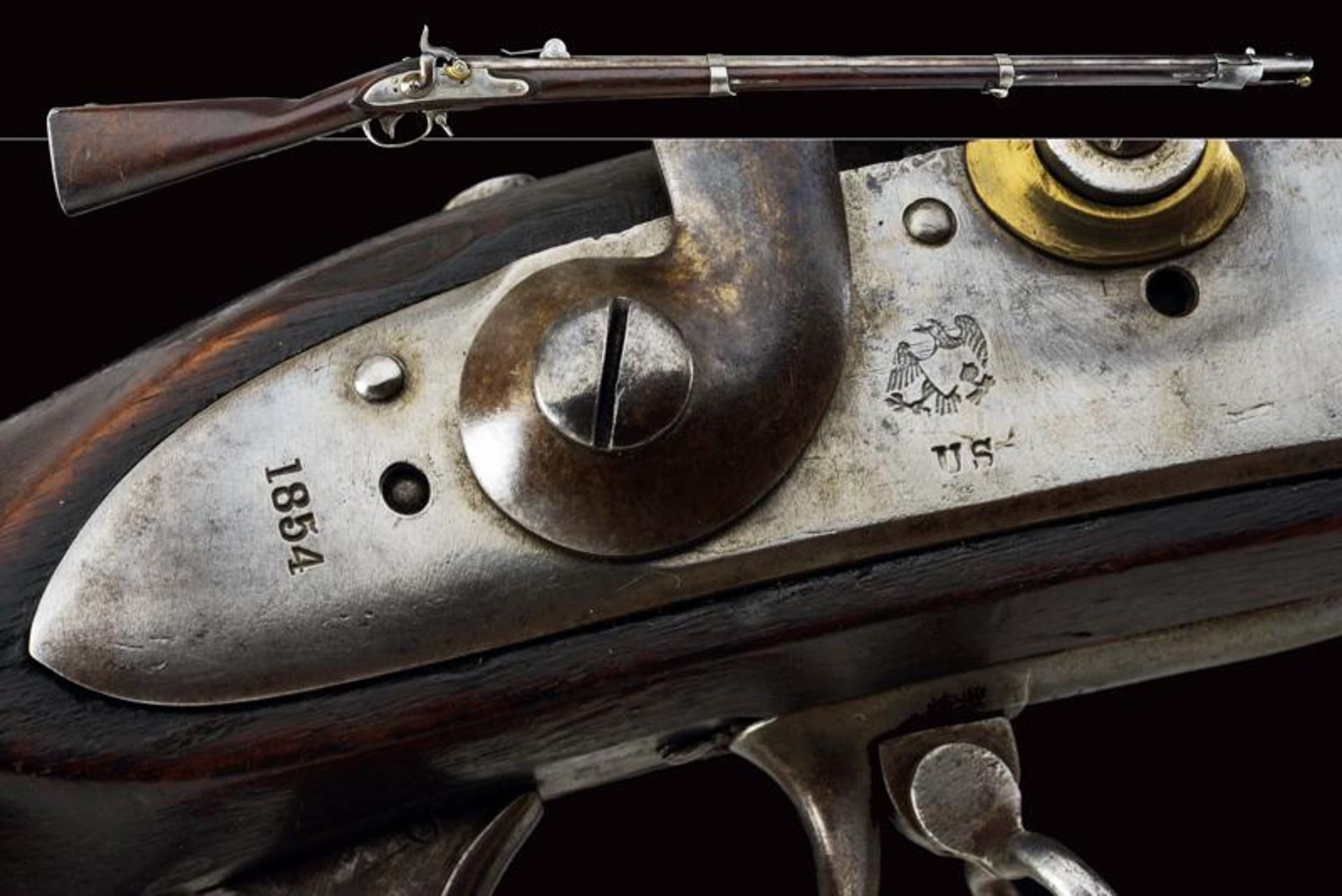 A 1854 model Colt percussion gun