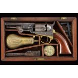 A cased Colt Model 1849 Pocket Revolver with inscription