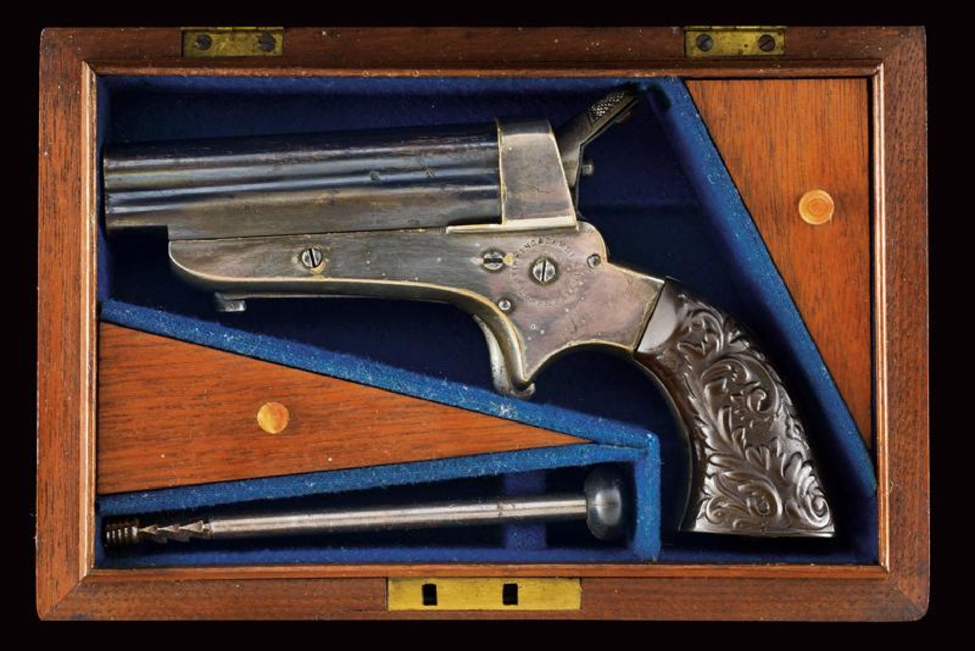 A Tipping & Lawden Sharps Patent 4-shots Pistol