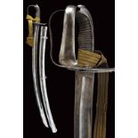 A rare senior hussars officer's sabre with turning hilt