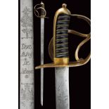 A cavalry sword